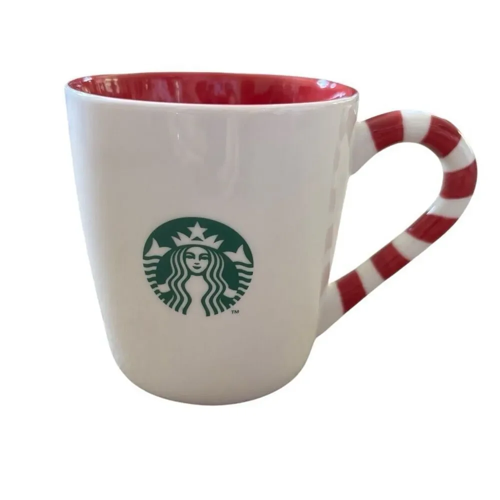 Starbucks Christmas Candy Cane 2011 12oz Limited Edition Coffee Mug